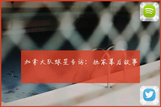 加拿大队球星专访：独家幕后故事